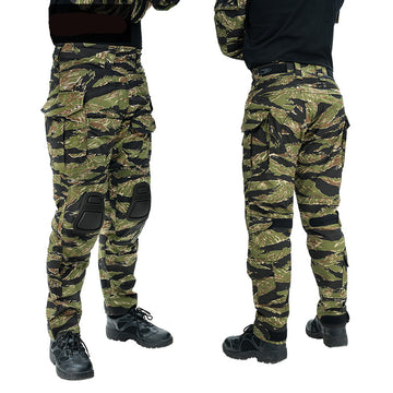 G3 Tiger Stripe Tactical Pants with Knee Pads